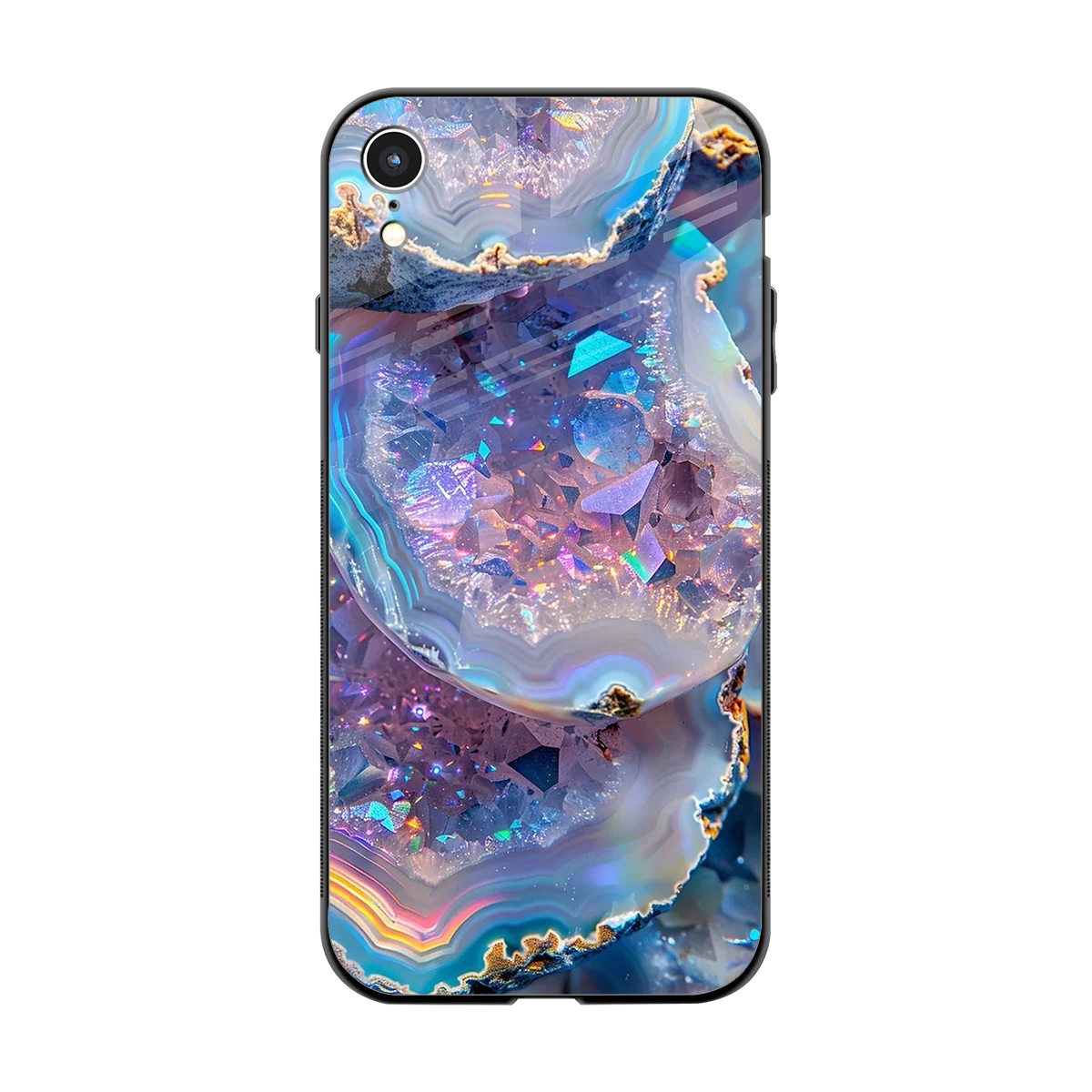 Crystal Veil back phone cover | glass case for iphone xr