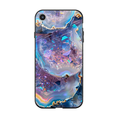 Crystal Veil back phone cover | glass case for iphone xr