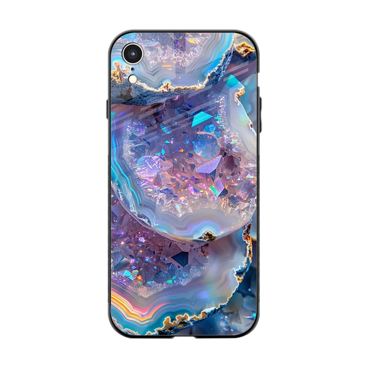 Crystal Veil back phone cover | glass case for iphone xr