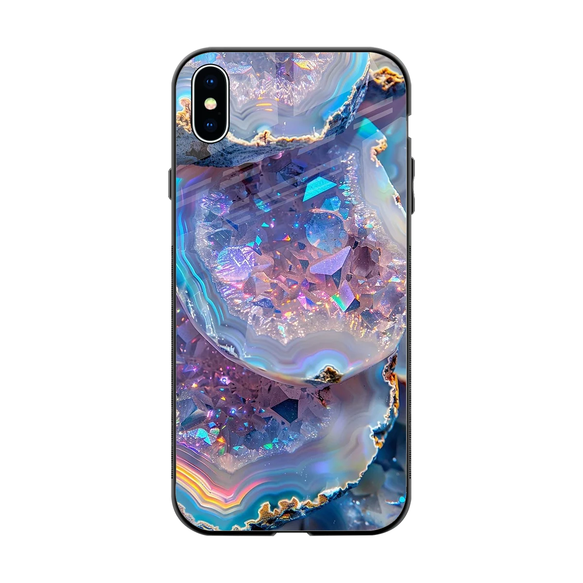 Crystal Veil back phone cover | glass case for iphone xs max