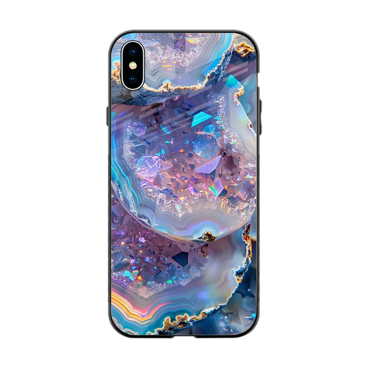 Crystal Veil back phone cover | glass case for iphone xs max