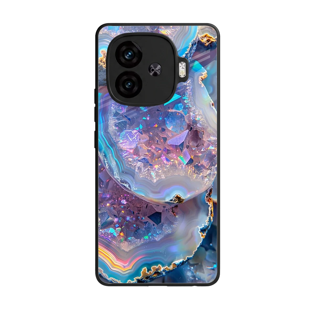 Crystal Veil back phone cover | glass case for iqoo neo 10r 5g