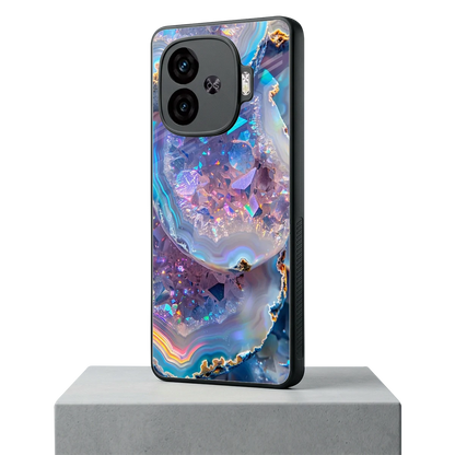 Crystal Veil iqoo neo 10r 5g mobile cover | shockproof glass phone case