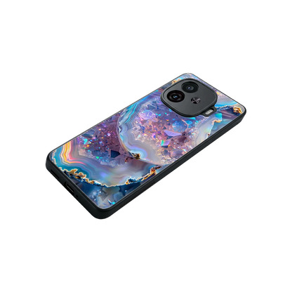 Crystal Veil stylish phone case for iqoo neo 10r 5g | glossy glass and slim fit