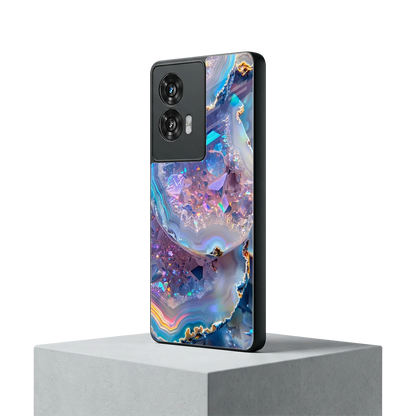 Crystal Veil motorola edge 50 fusion mobile cover | shockproof glass phone case