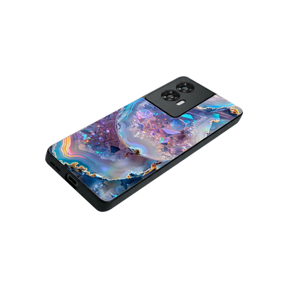 Crystal Veil stylish phone case for motorola edge 50 fusion | glossy glass and slim fit