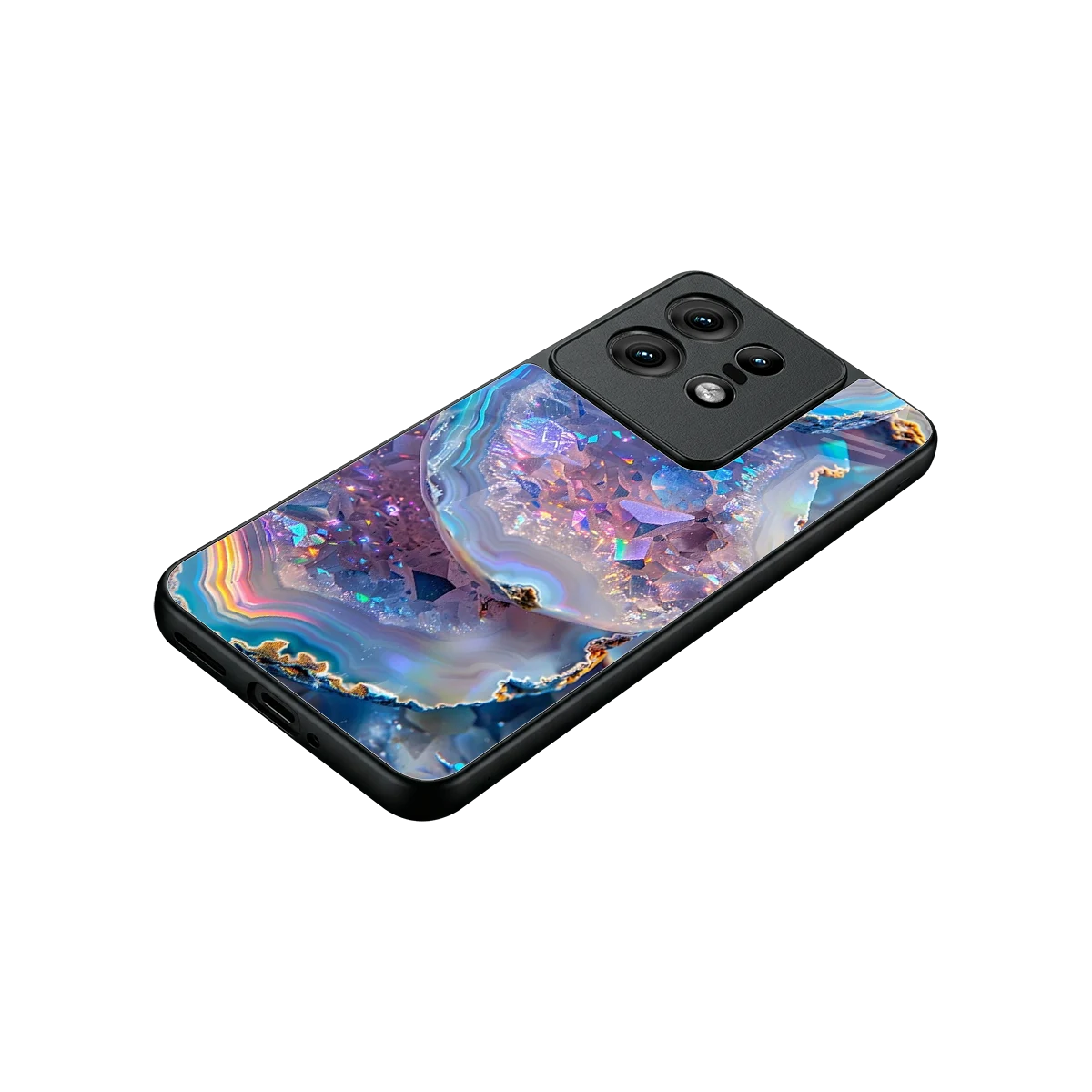 Crystal Veil stylish phone case for motorola edge 50 pro | glossy glass and slim fit