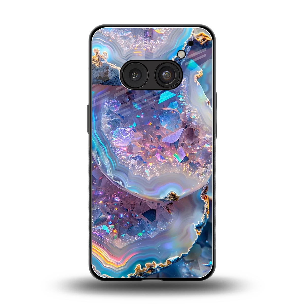 Crystal Veil back phone cover | glass case for nothing phone 2a plus