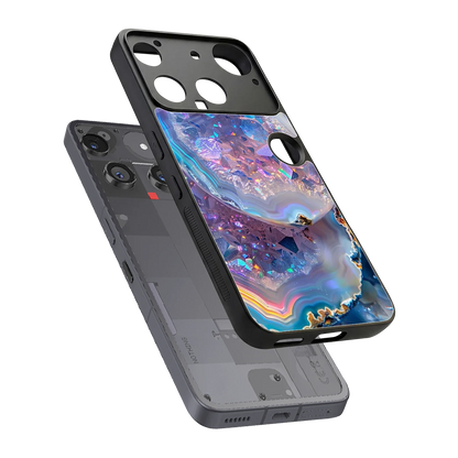Crystal Veil sleek nothing phone 3 cover with tempered glass back and TPU edges