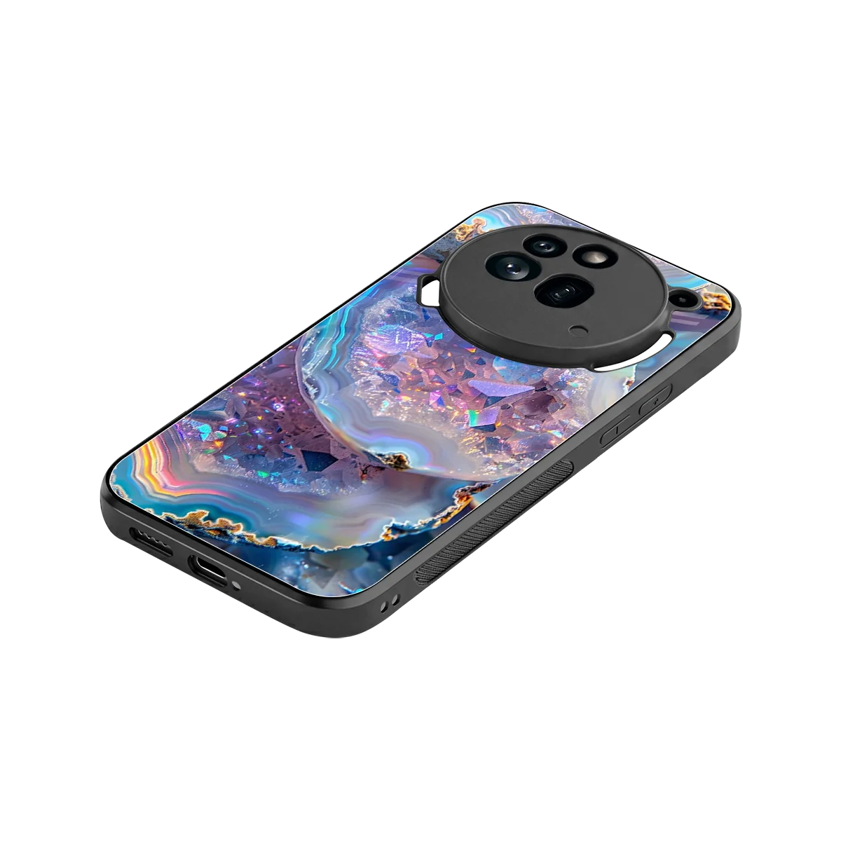 Crystal Veil stylish phone case for nothing phone 3a pro | glossy glass and slim fit