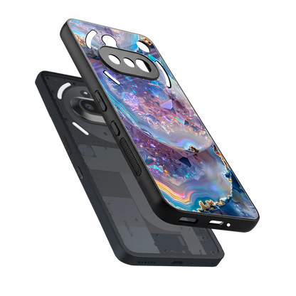 Crystal Veil sleek nothing phone 3a cover with tempered glass back and TPU edges