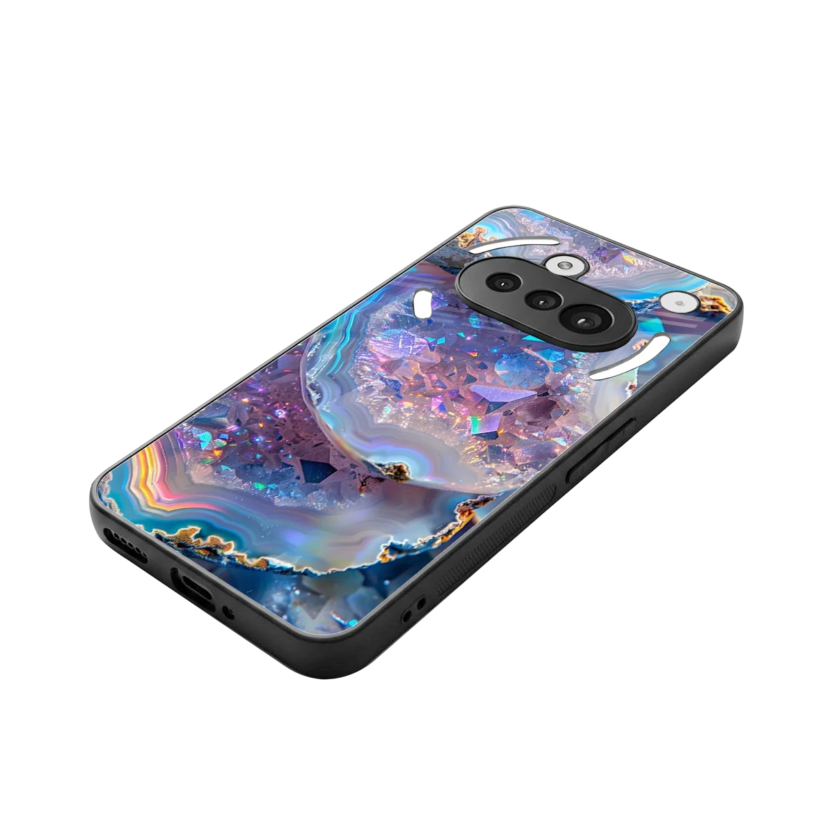 Crystal Veil stylish phone case for nothing phone 3a | glossy glass and slim fit