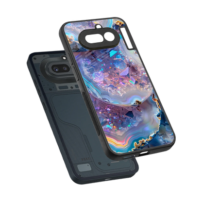 Crystal Veil sleek nothing phone 4a cover with tempered glass back and TPU edges