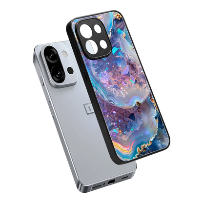 Crystal Veil sleek oneplus 13s cover with tempered glass back and TPU edges