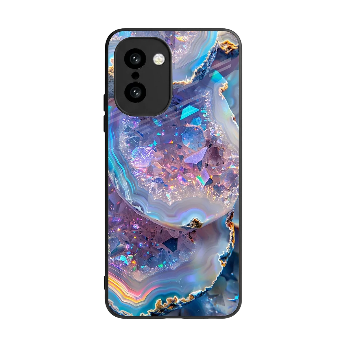 Crystal Veil back phone cover | glass case for oneplus 15r
