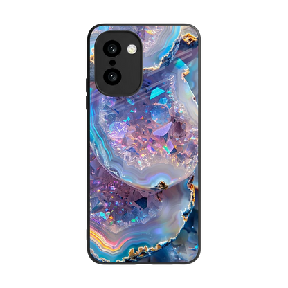Crystal Veil back phone cover | glass case for oneplus 15r