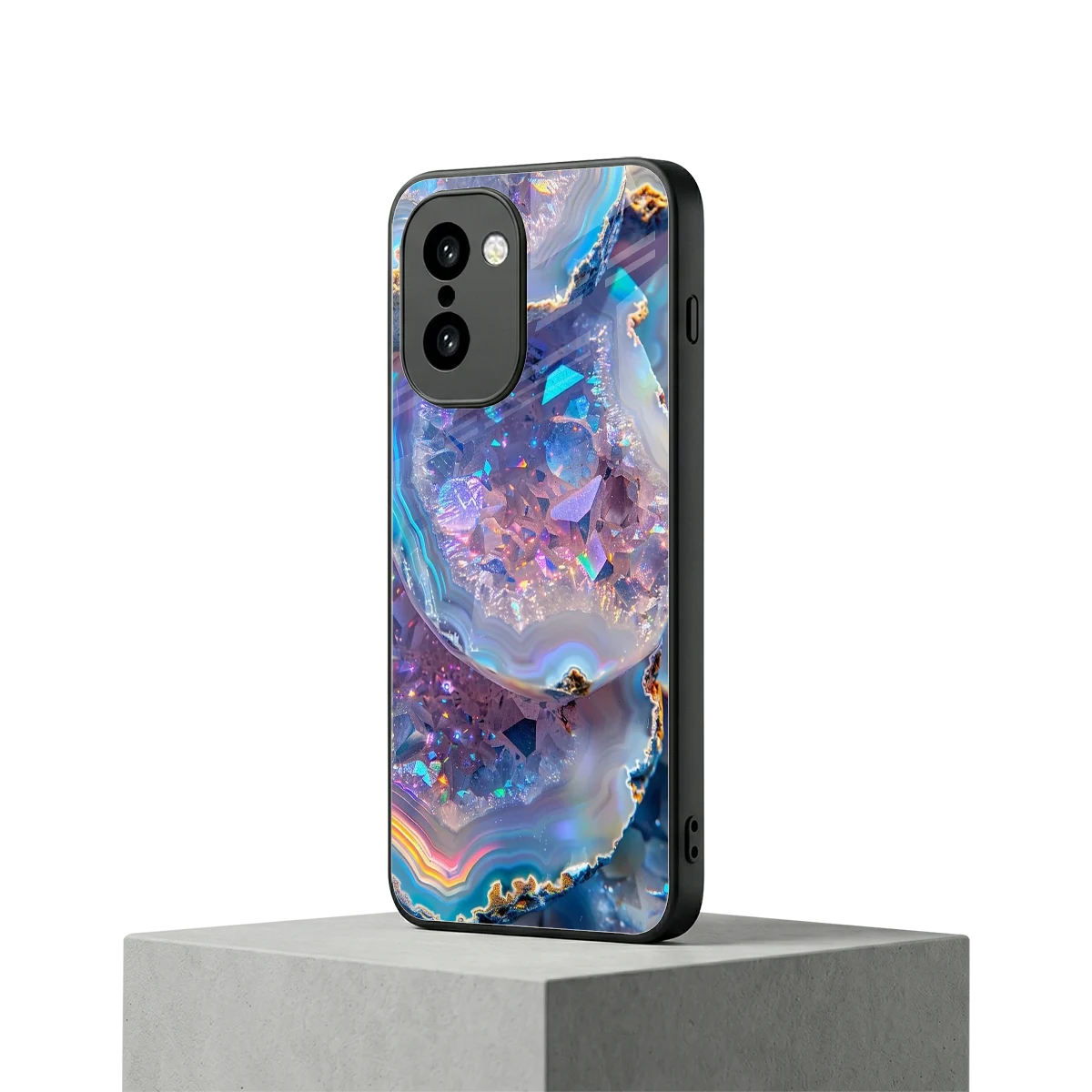 Crystal Veil oneplus 15r mobile cover | shockproof glass phone case