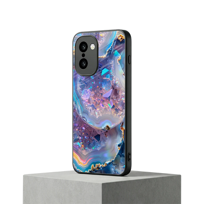 Crystal Veil oneplus 15r mobile cover | shockproof glass phone case