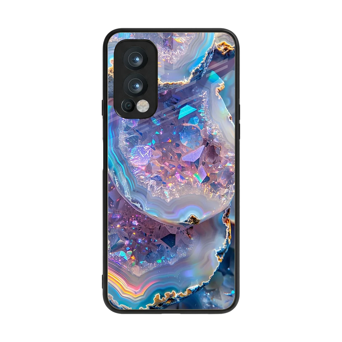 Crystal Veil back phone cover | glass case for oneplus nord 2