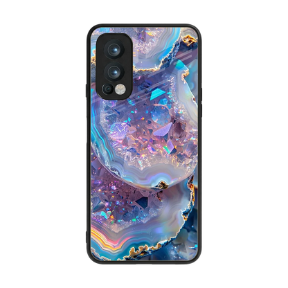 Crystal Veil back phone cover | glass case for oneplus nord 2