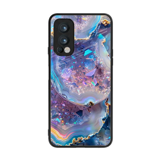 Crystal Veil back phone cover | glass case for oneplus nord 2