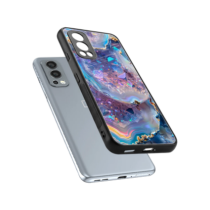 Crystal Veil sleek oneplus nord 2 cover with tempered glass back and TPU edges