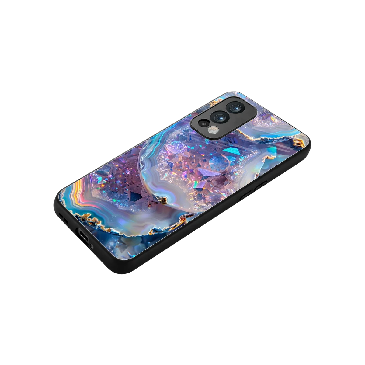 Crystal Veil stylish phone case for oneplus nord 2 | glossy glass and slim fit