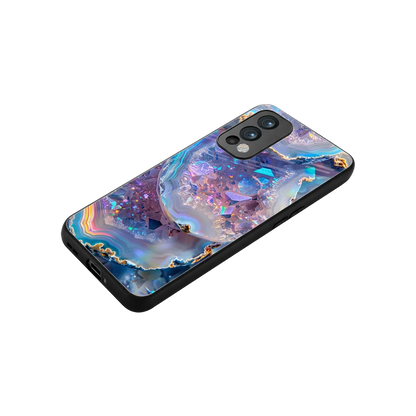 Crystal Veil stylish phone case for oneplus nord 2 | glossy glass and slim fit
