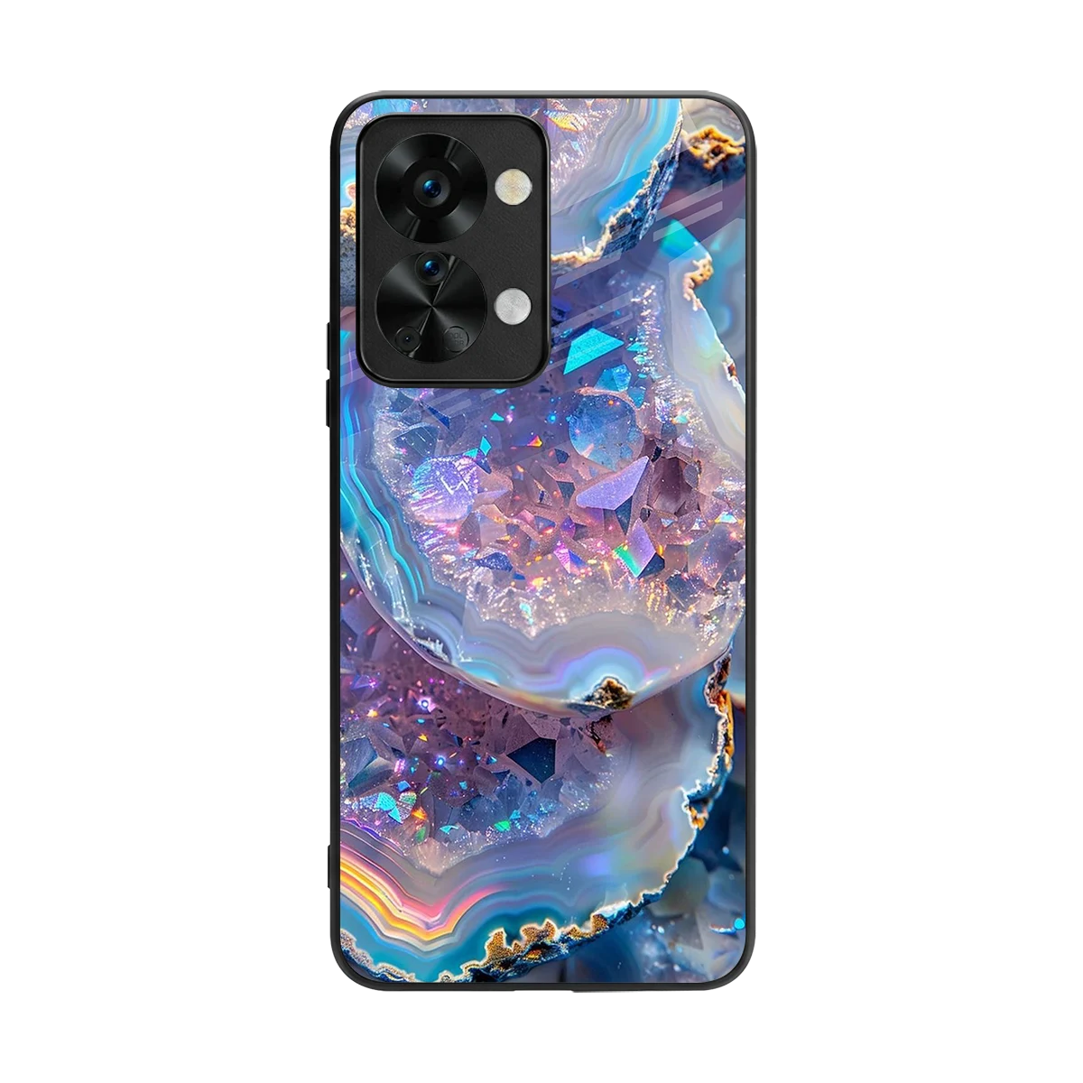 Crystal Veil back phone cover | glass case for oneplus nord 2t