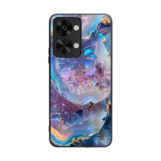 Crystal Veil back phone cover | glass case for oneplus nord 2t