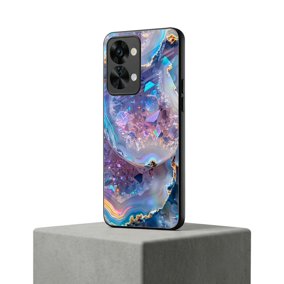 Crystal Veil oneplus nord 2t mobile cover | shockproof glass phone case