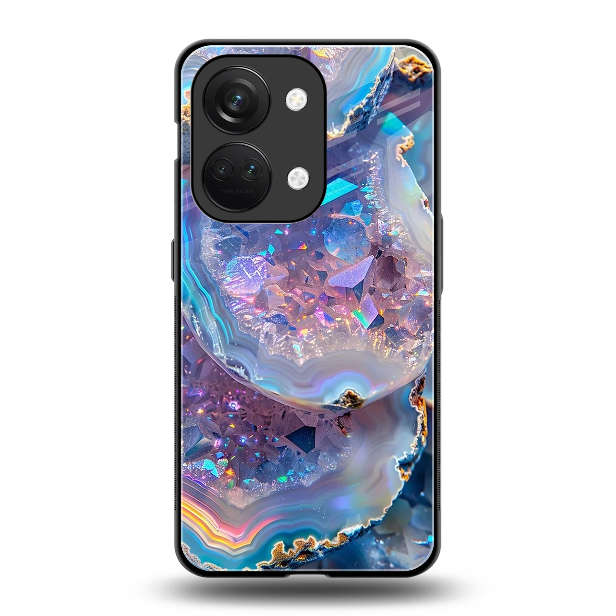 Crystal Veil back phone cover | glass case for oneplus nord 3