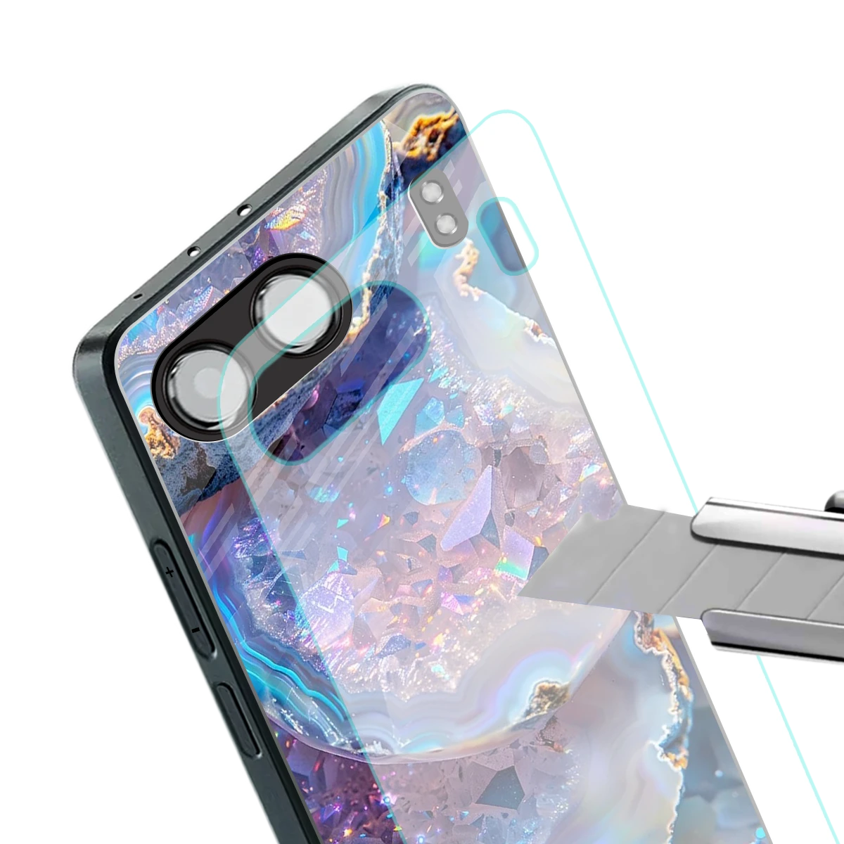 Crystal Veil stylish phone case for oneplus nord 4 | glossy glass and slim fit