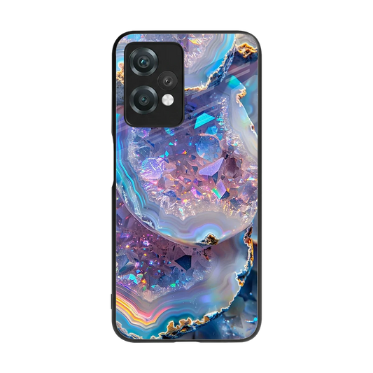 Crystal Veil back phone cover | glass case for oneplus nord ce 2 lite