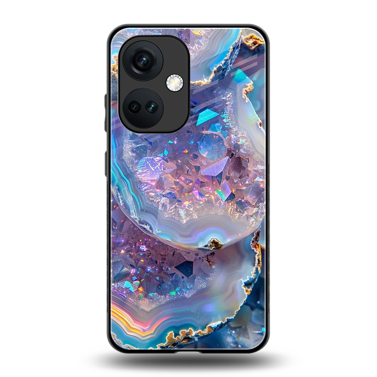 Crystal Veil back phone cover | glass case for oneplus nord ce 3