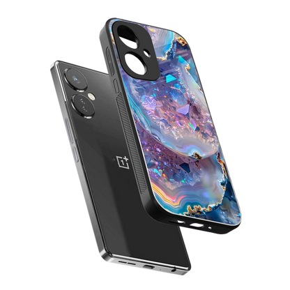 Crystal Veil sleek oneplus nord ce 3 cover with tempered glass back and TPU edges