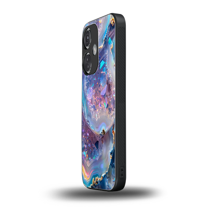 Crystal Veil oneplus nord ce 3 mobile cover | shockproof glass phone case