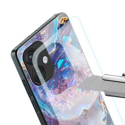 Crystal Veil stylish phone case for oneplus nord ce 3 | glossy glass and slim fit