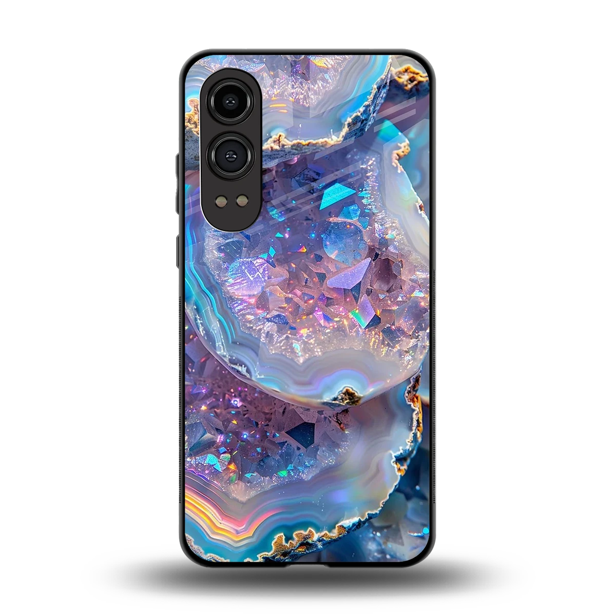 Crystal Veil back phone cover | glass case for oneplus nord ce 4 lite