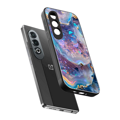 Crystal Veil sleek oneplus nord ce 4 cover with tempered glass back and TPU edges