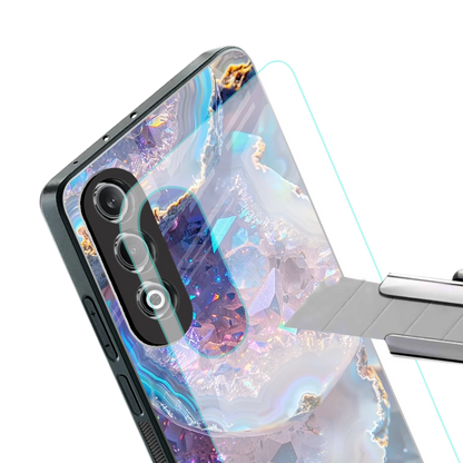 Crystal Veil stylish phone case for oneplus nord ce 4 | glossy glass and slim fit