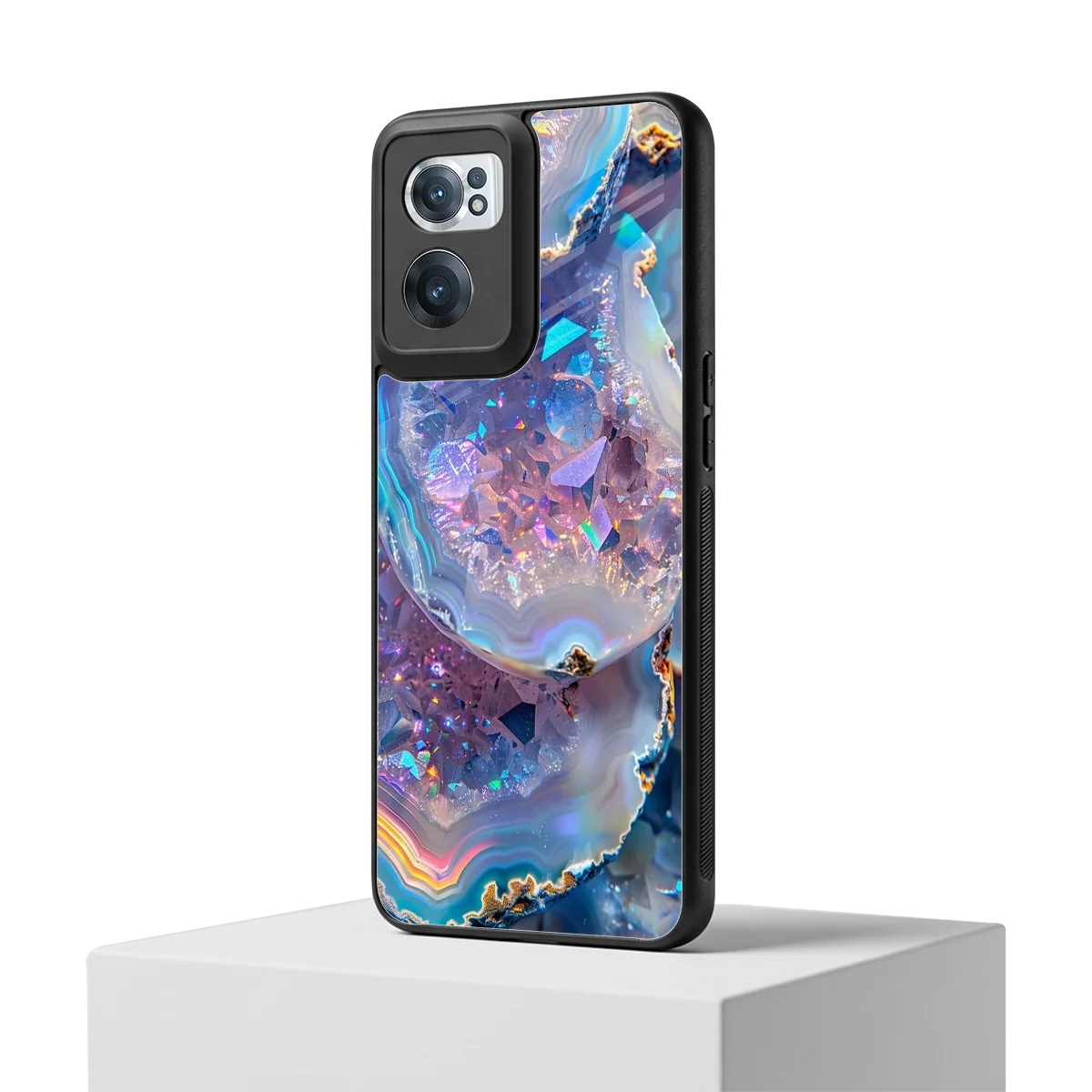 Crystal Veil oneplus nord ce 2 mobile cover | shockproof glass phone case
