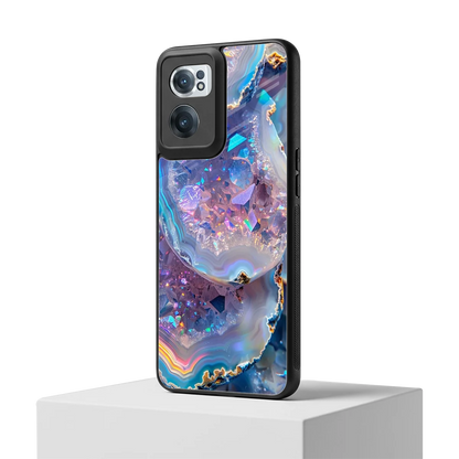 Crystal Veil oneplus nord ce 2 mobile cover | shockproof glass phone case