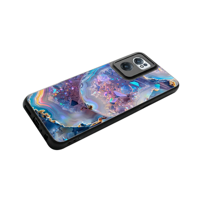 Crystal Veil stylish phone case for oneplus nord ce 2 | glossy glass and slim fit