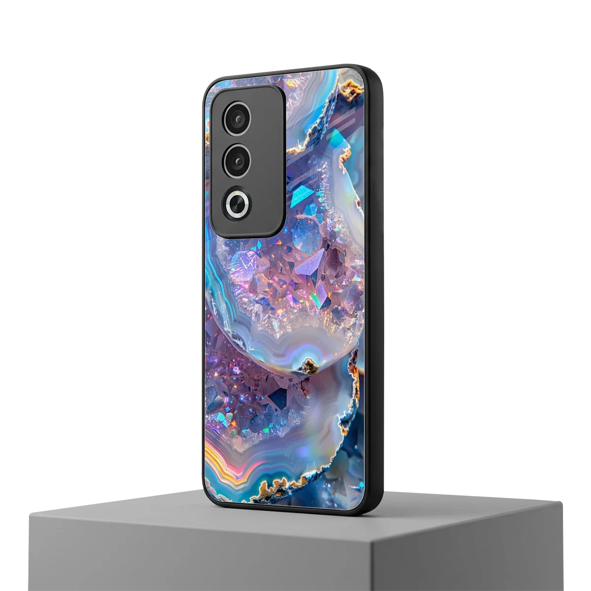Crystal Veil oppo a3 pro mobile cover | shockproof glass phone case