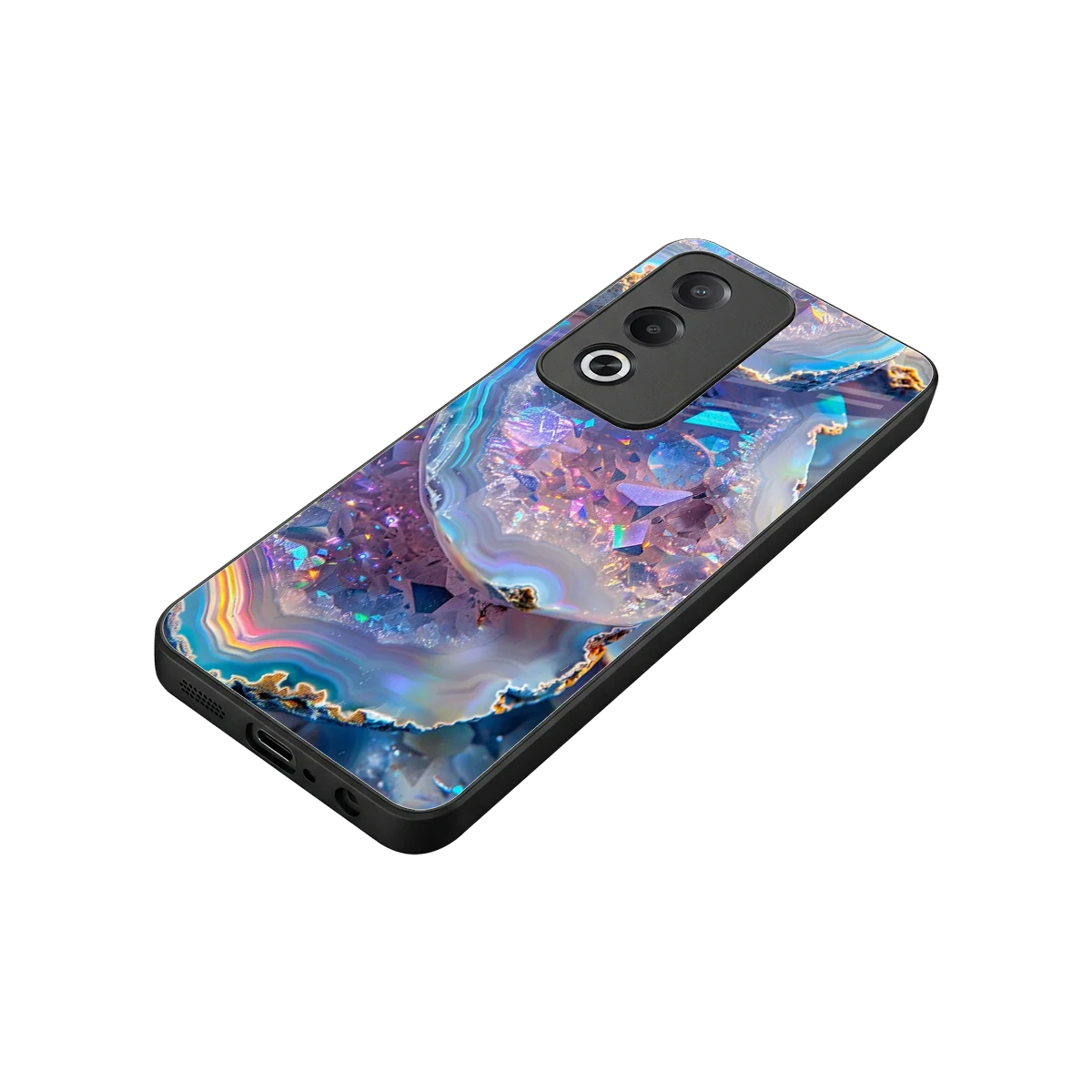 Crystal Veil stylish phone case for oppo a3 pro | glossy glass and slim fit