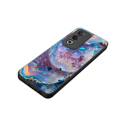 Crystal Veil stylish phone case for oppo a3 pro | glossy glass and slim fit