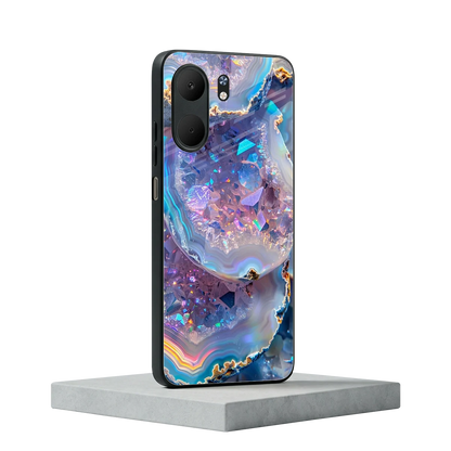 Crystal Veil oppo a5x 5g mobile cover | shockproof glass phone case