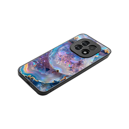 Crystal Veil stylish phone case for oppo f29 5g | glossy glass and slim fit