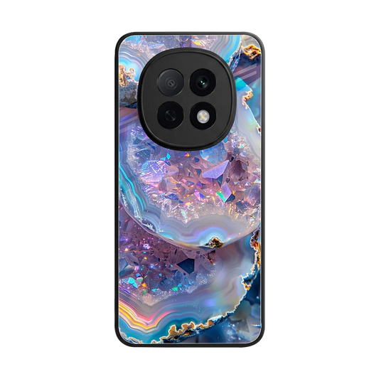 Crystal Veil back phone cover | glass case for oppo f29 pro 5g